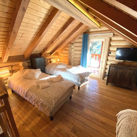 L'Oursblanc Chalet En Rondins La Bresse Exteriör bild