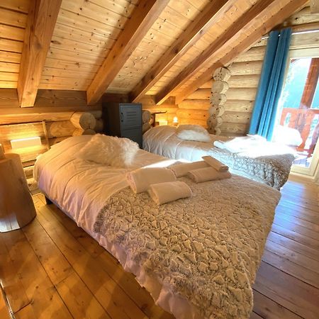 L'Oursblanc Chalet En Rondins La Bresse Exteriör bild