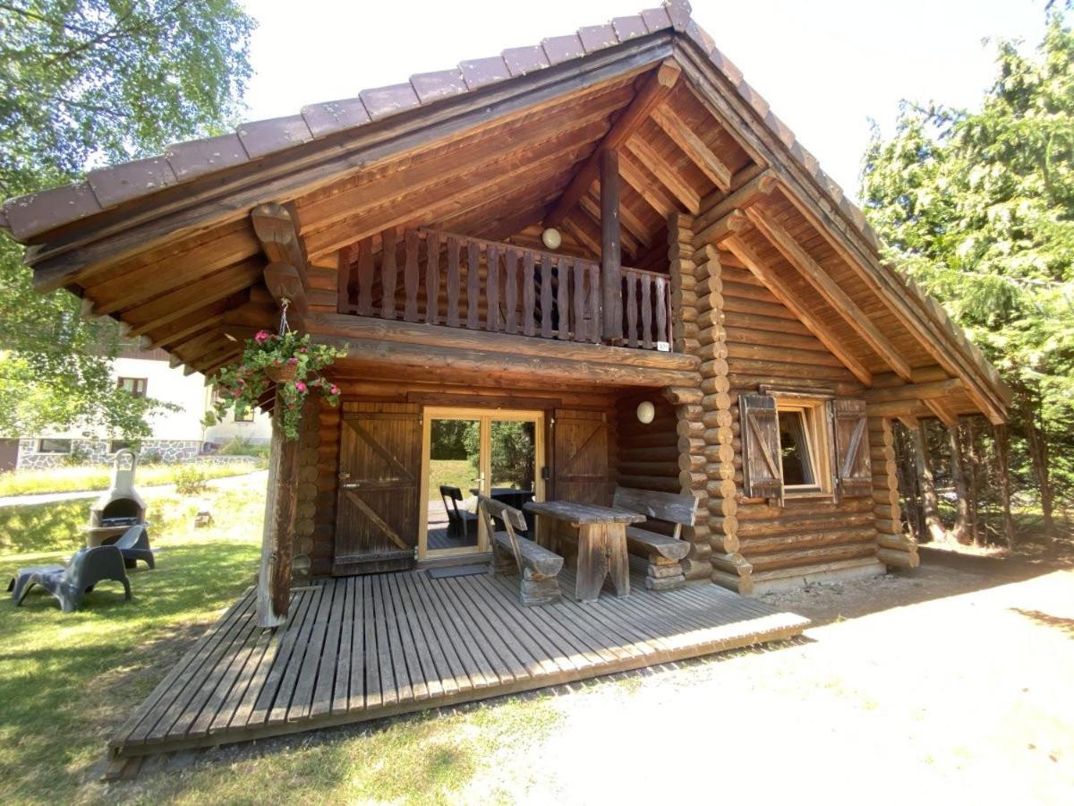 L'Oursblanc Chalet En Rondins La Bresse Exteriör bild