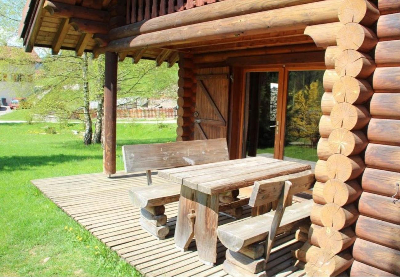 L'Oursblanc Chalet En Rondins La Bresse Exteriör bild