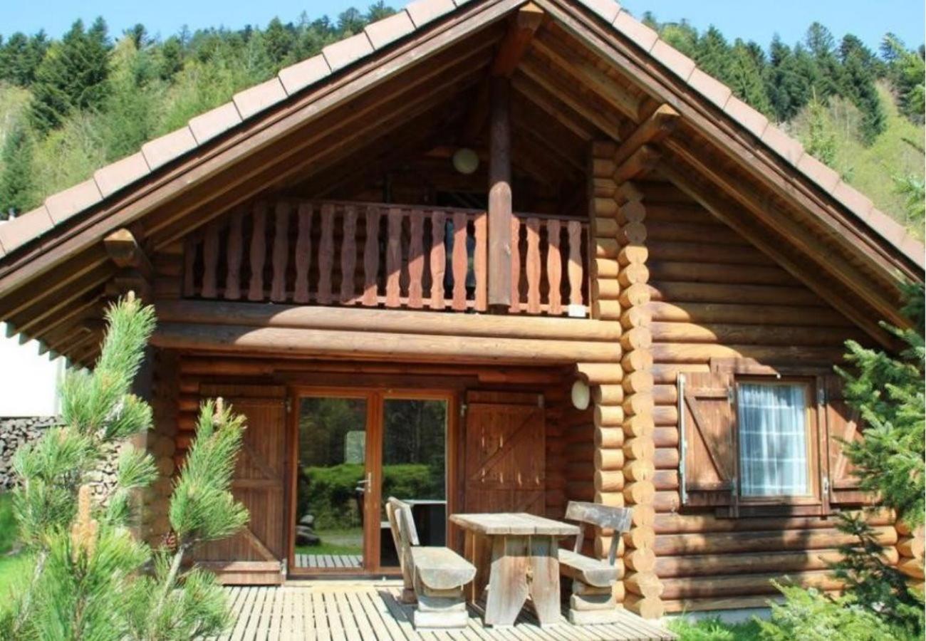 L'Oursblanc Chalet En Rondins La Bresse Exteriör bild