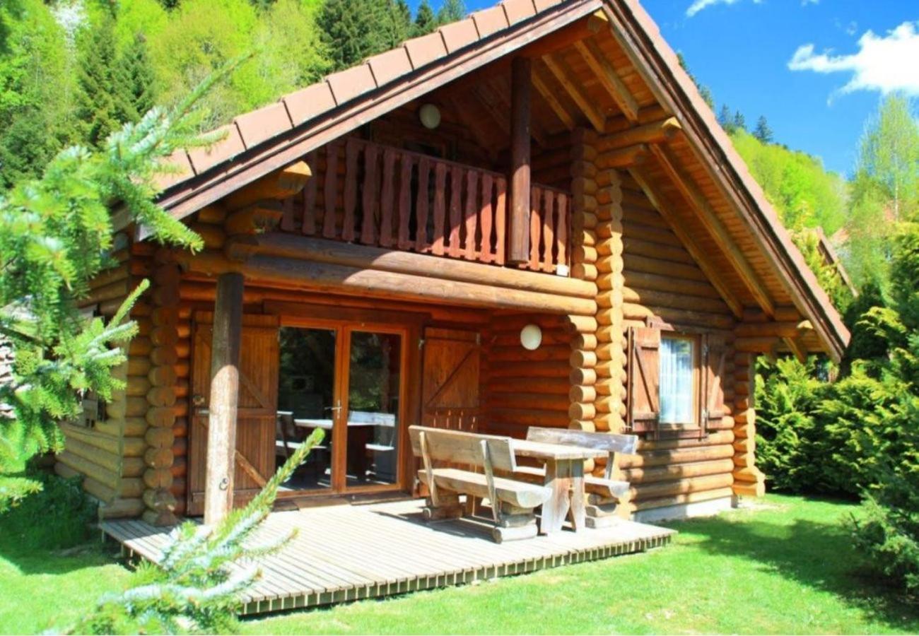 L'Oursblanc Chalet En Rondins La Bresse Exteriör bild