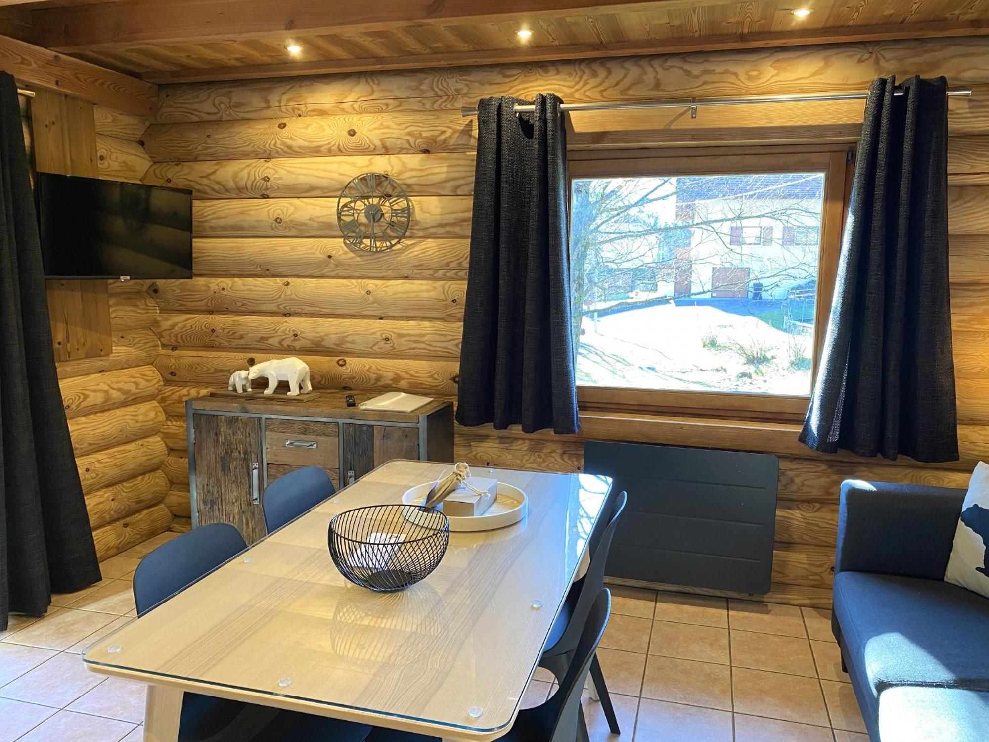 L'Oursblanc Chalet En Rondins La Bresse Exteriör bild