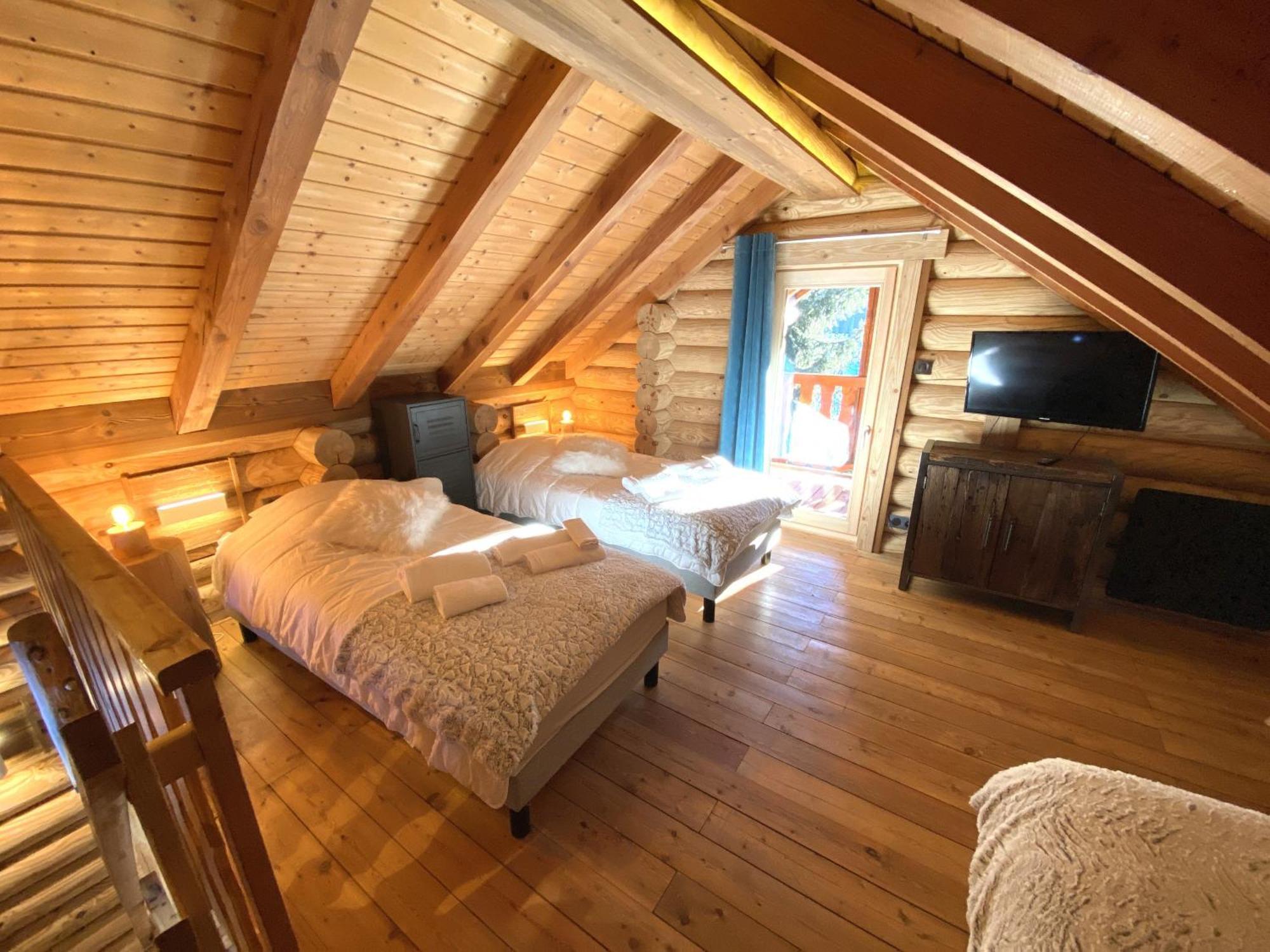 L'Oursblanc Chalet En Rondins La Bresse Exteriör bild