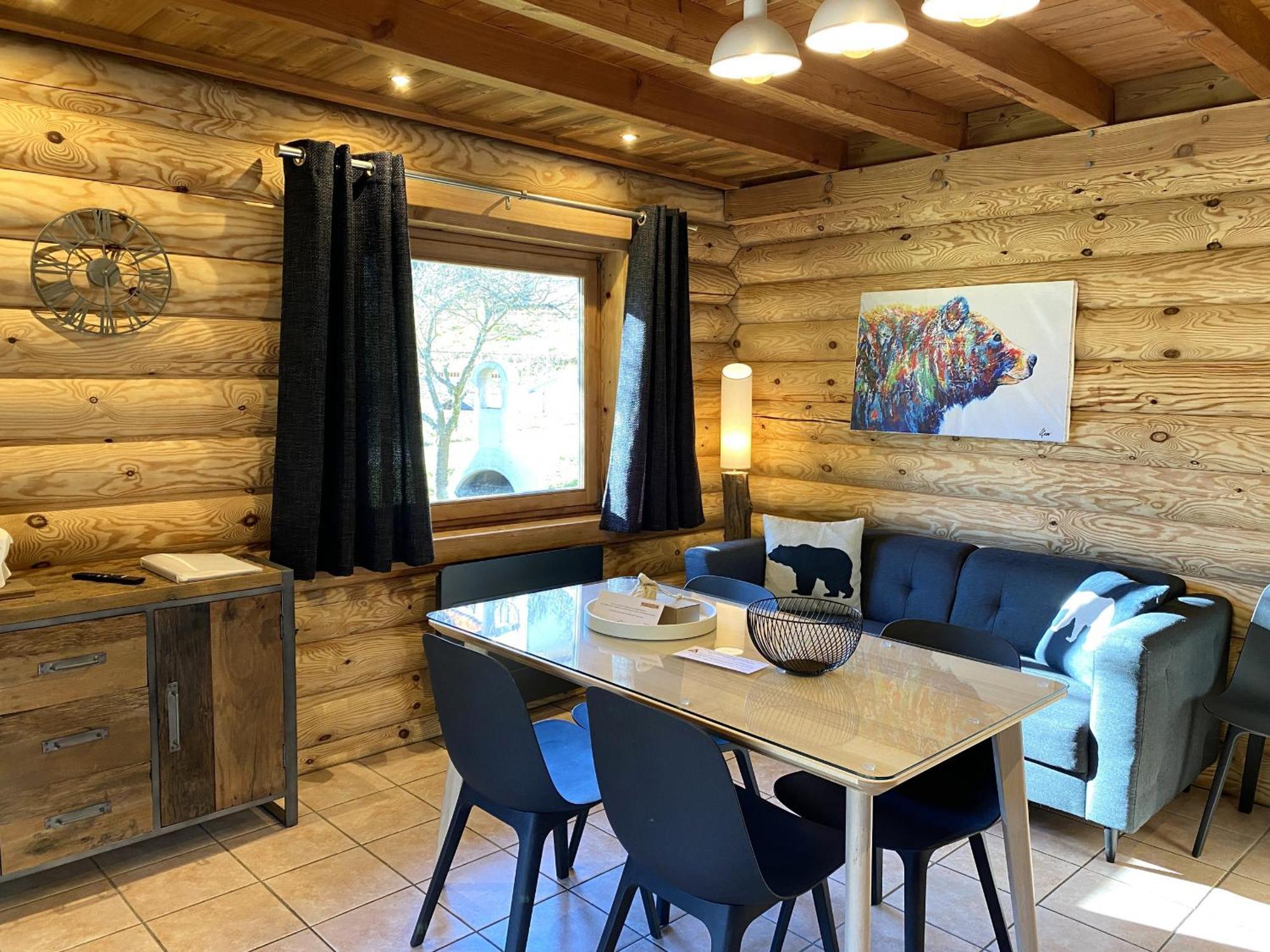 L'Oursblanc Chalet En Rondins La Bresse Exteriör bild