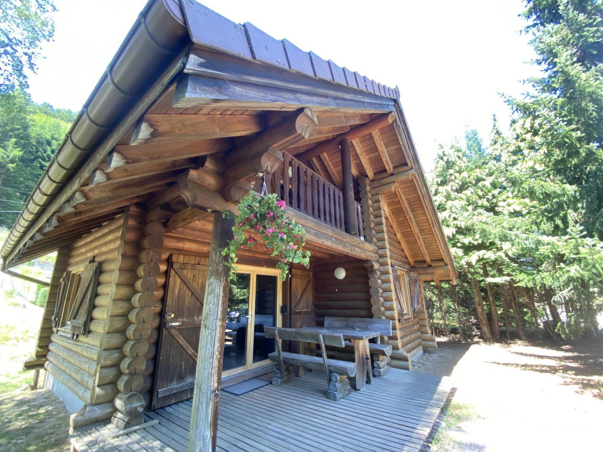 L'Oursblanc Chalet En Rondins La Bresse Exteriör bild