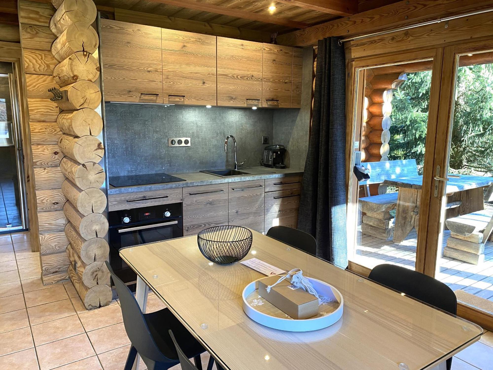 L'Oursblanc Chalet En Rondins La Bresse Exteriör bild